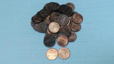 one cent USA  - 51 kusů