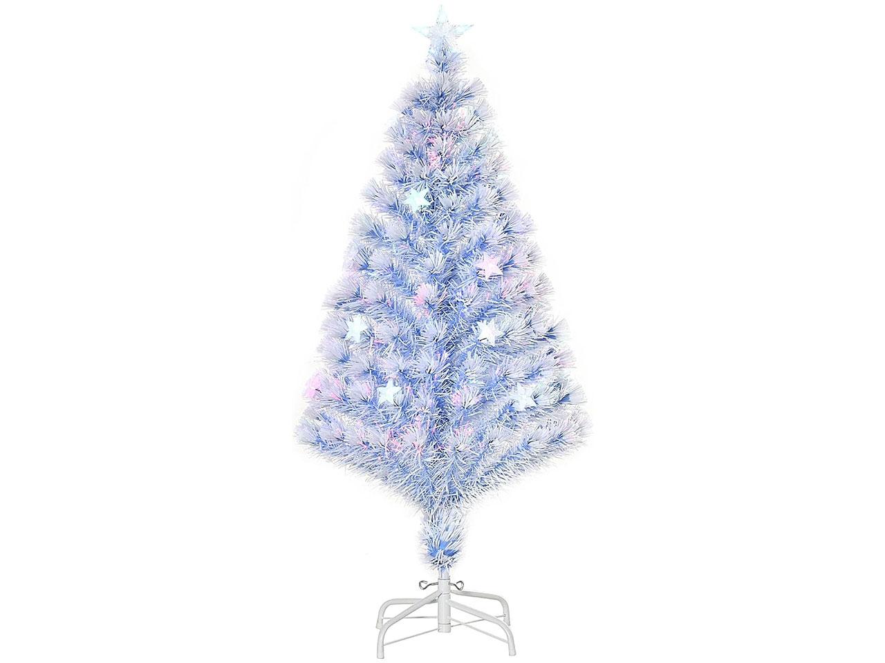 Umelý vianočný stromček 830-242V91, s 3 LED svetlami, jedlička, PVC - A - Dom a záhrada