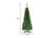 Umelý vianočný stromček CM22070DE, 135 cm, jedľa, zelený - A - Dom a záhrada