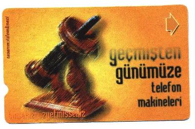 Magnetická telefonní karta - Turecko - telefon .