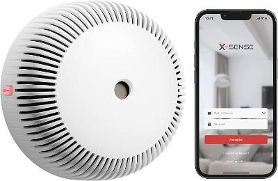 X-Sense Hlásič dymu Wi-Fi s vymeniteľnou lítiovou batériou