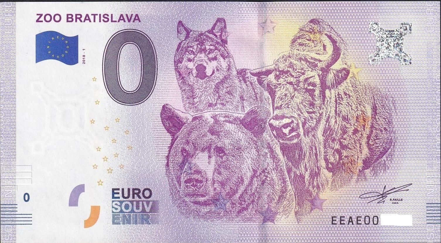 0 Euro souvenir - SK2018 - ZOO BRATISLAVA 1.SÉRIA - Zberateľstvo