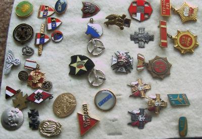 sbírku vojenských odznaku Směs Polsko Říše a pod