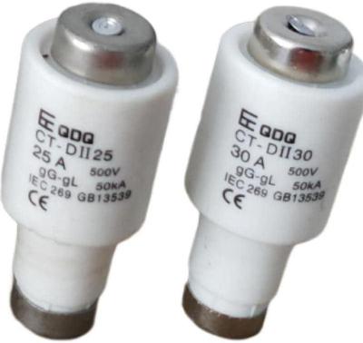 Pojistky 4 ampéry 10 kusů, CT-DII 4/ 4A 500V/ gG-gL 50KA/ IEC 269