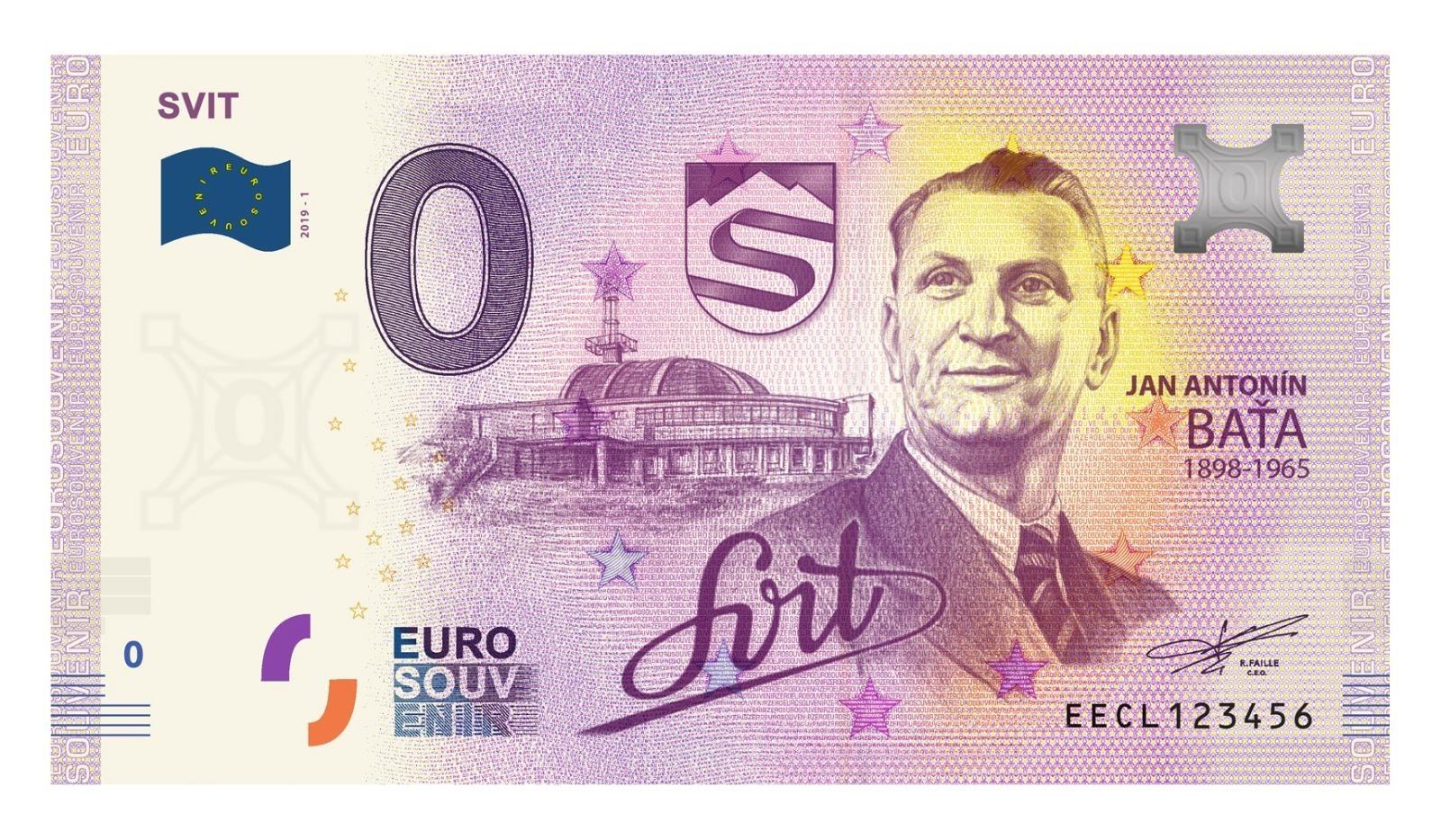 0 Euro souvenir - SK2019 - SVIT - Zberateľstvo