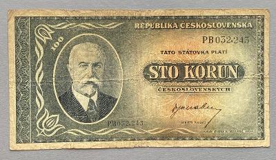 Bankovka 100 Korun T.G.M. -  S 240322/14