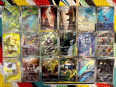 Pokémon karty FULL MASTER SET AR (18x) Japonské Art Rare - 151