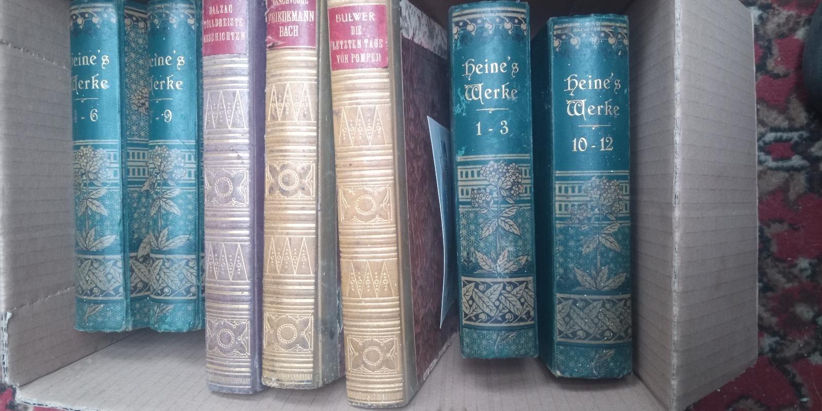 Staré nemecké knihy mix - Vojenské zberateľské predmety