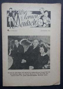 ministr Emanuel MORAVEC  "Wir lernen Deutsch" č.4, Protektorát 1942 !