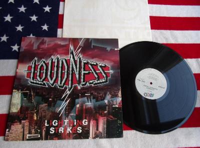 ⚠️ LP: LOUDNESS - LIGHTNIG STRIKES, (NM) orig 1.vyd USA 1986