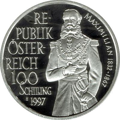 100 Schilling Maximilian 1997