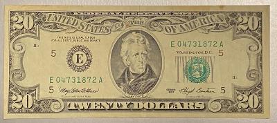 Bankovka, USA 20 Dollars 1993 -  S 240324/09