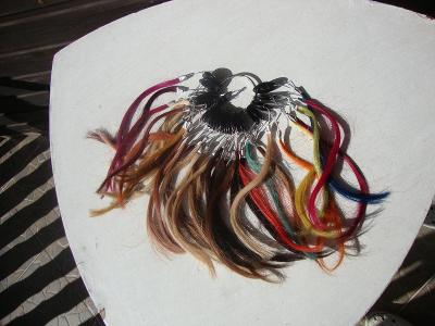 farebný vlasový vzorkovník
