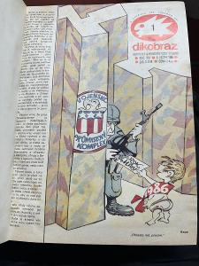 Časopis Dikobraz (svázaný 52. svazků) 1986