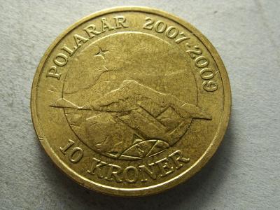 Dánsko - 10 Kroner z roku 2009 -  rok Polární záře