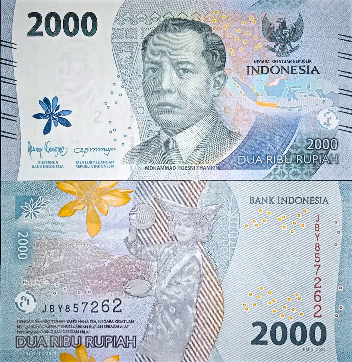 2000 rupií / rupiah Indonézia 2022 UNC Pick #163a - Zberateľstvo