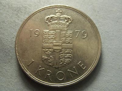 Dánsko - 1 Krone  z roku 1979