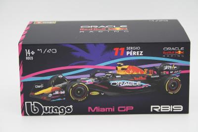 RB19 No11, Miami GP, S.Perez, s helmou Bburago/Burago 1/43
