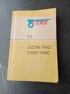 Jízdní řád 11 ČSAD 1989 / 1990