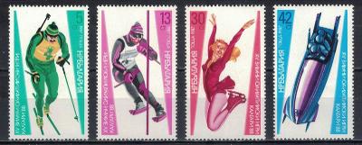 Bulharsko 1987 "Winter Olympic Games 1988 - Calgary" Michel 3617-3620