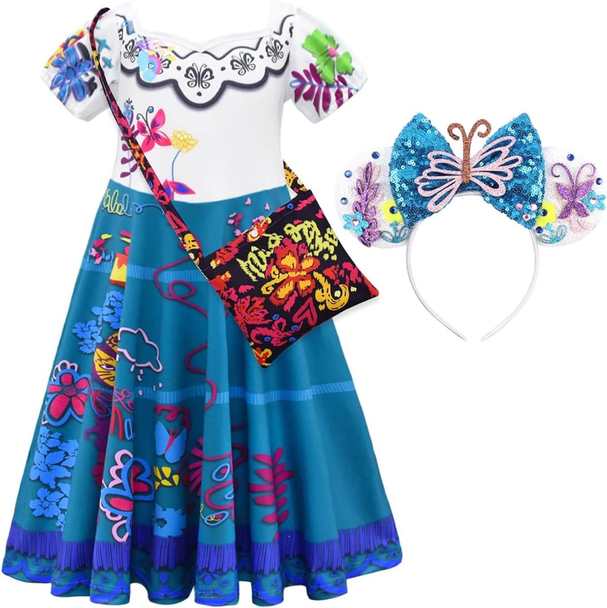 F01 Karnevalový kostým Mirabel z rozprávky Encanto veľ. 110 - Oblečenie pre deti