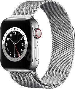 Chytré hodinky Apple Watch Series 6 44mm Cellular Stříbrný nerez