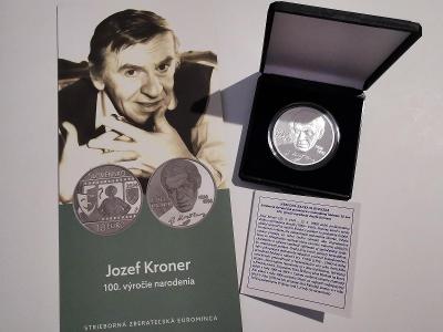 10€/2024 SR PROOF - Jozef Kroner - 100. výročie narodenia