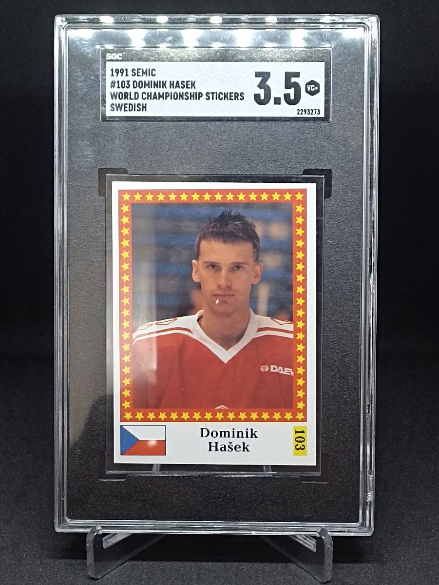 Dominik Hašek 1991 SEMIC,gradovaný 3,5 SGC Svetový Šampionát - Športové zbierky
