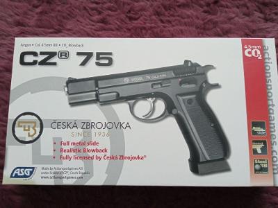Vzduchová pištoľ ASG CZ 75 BlowBack kalibru 4,5 mm