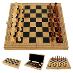 Drevený skladací šach 24 x 24cm / od 1 Kč |003| - undefined