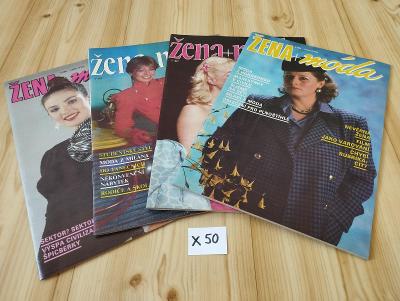 Časopisy Žena + móda 1987-1990 pavool X50