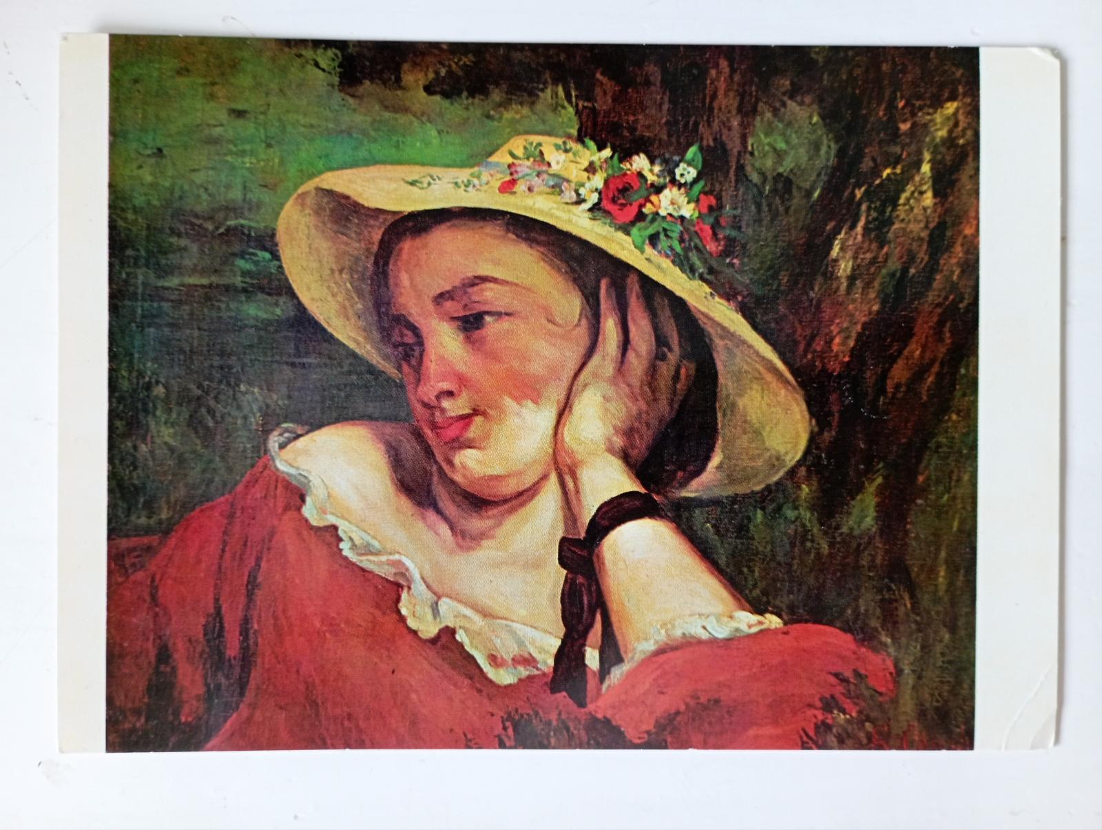 Gustav Courbet - Štúdia na obraz Slečny na brehu Seiny - pohľadnice - Zberateľstvo