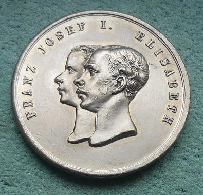FJI. - AE medaile 1858 k narození korunního prince Rudolfa...14,05gr.*