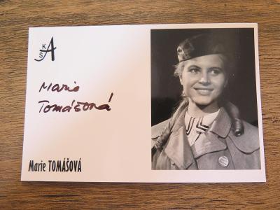 Marie Tomášová  - originální autogram