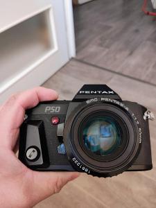 Fotoaparát PENTAX P50 +objektiv PENTAX -A 1:1.7 50mm