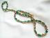 Starožitný brúsený náhrdelníček, zelený dúhový - Starožitnosti
