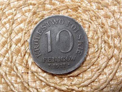 Królestwo Polskie. 10 Fenigów 1917