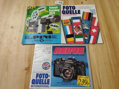 3x Katalog Foto Quelle 1978 1981 pavool X88
