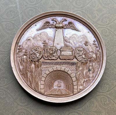 AE medaile 1845 - K otevření vídeňské severní dráhy do Prahy, TOP STAV