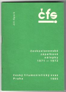 KATALOG Čs. nálepky 1971-1972 2 domácí, 2. vydání