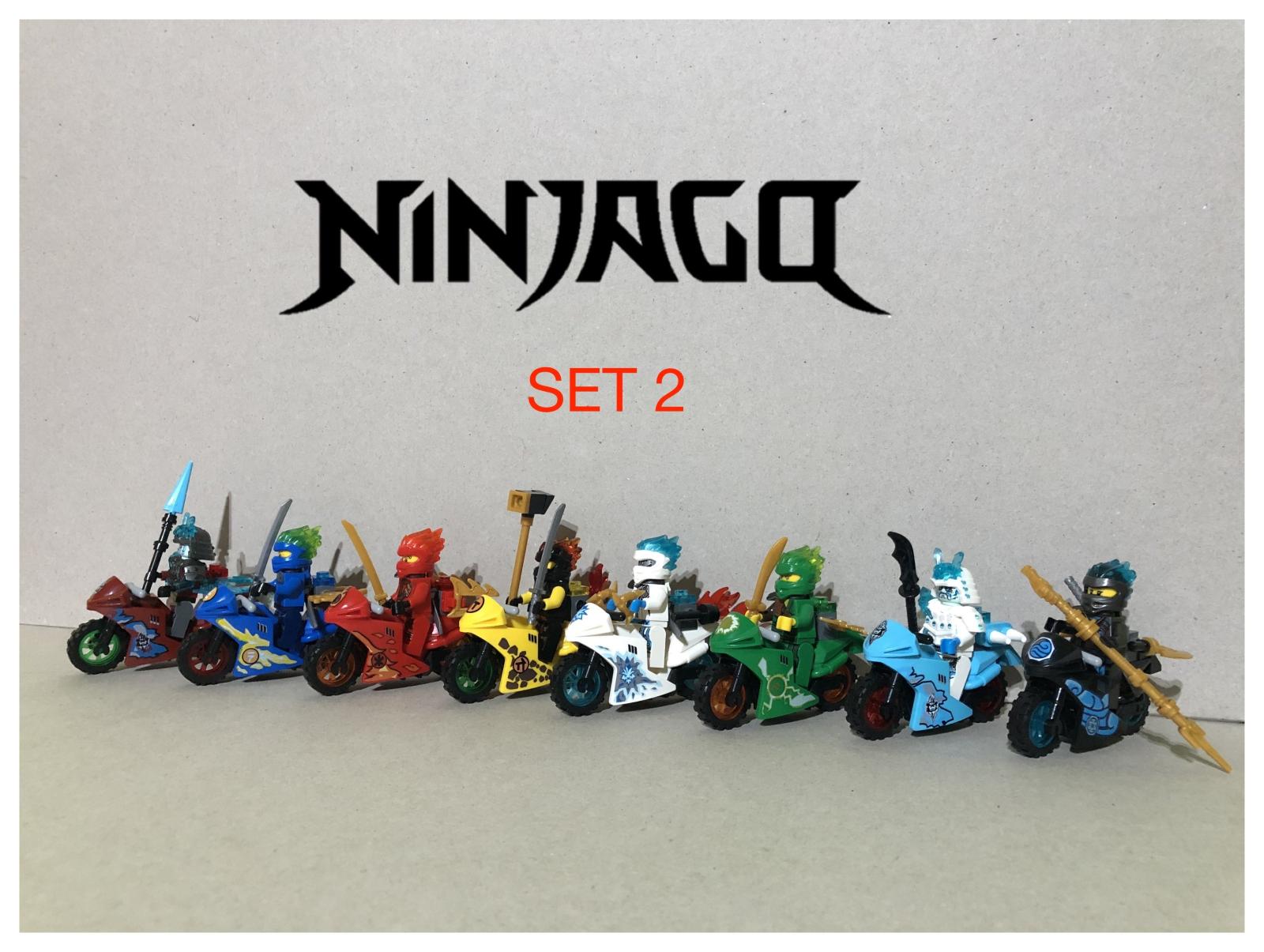 Figurky Ninjago - motorky 1 (8ks) typ lego - nove - Hračky
