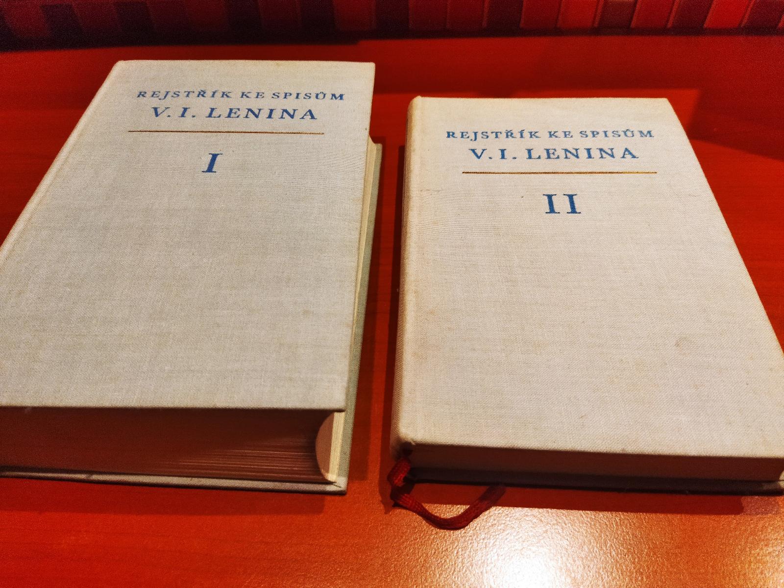 LENIN V.I register k spisom 1 + 2 - Knihy