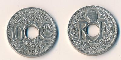 Francie 10 centimes 1919