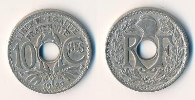 Francie 10 centimes 1929