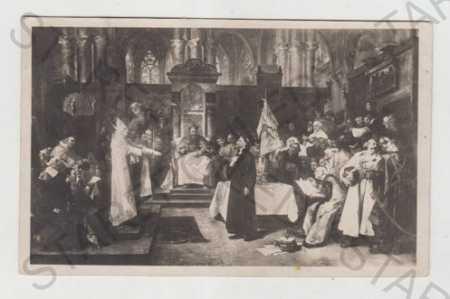 Výtvarné umenie, V. Brožík, Jan Hus pred koncilom,  - Pohľadnice miestopis