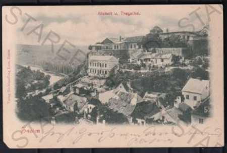 Znojmo (Znaim), čiastočný záber mesta, DA - Pohľadnice miestopis