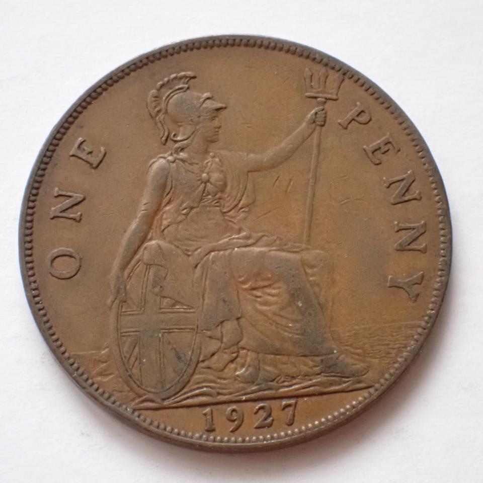 Veľká Británia 1 Penny 1927 - Numizmatika