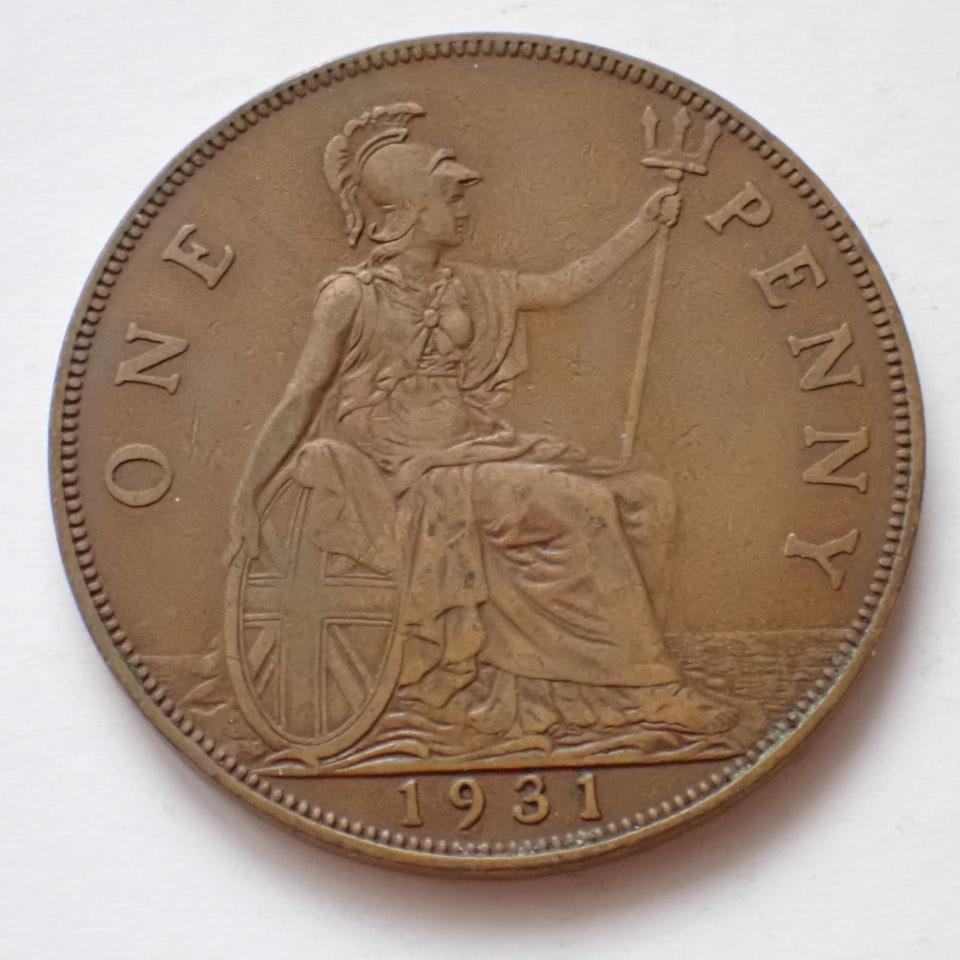 Veľká Británia 1 Penny 1931 - Numizmatika