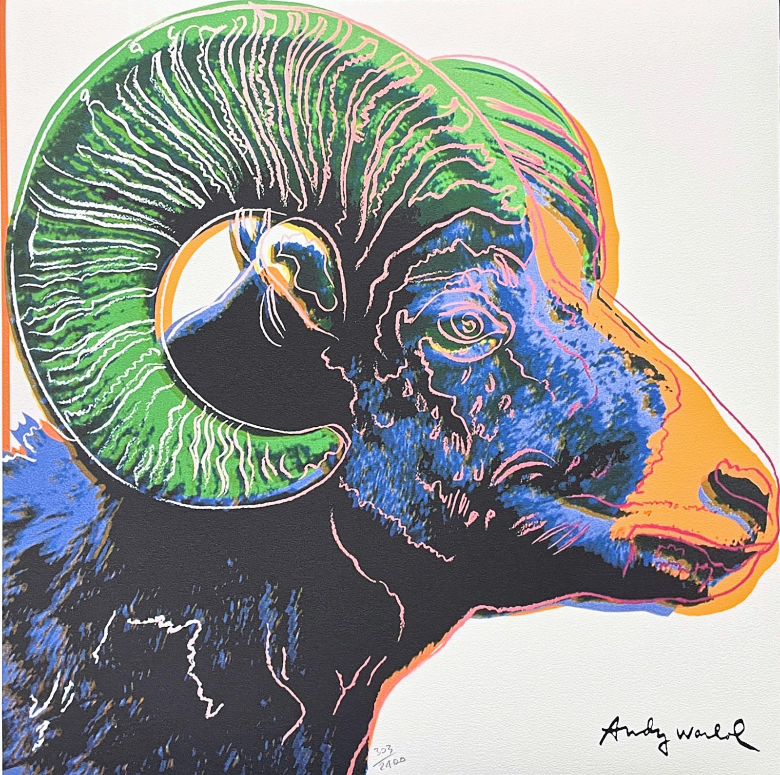 Andy Warhol - "BIGHORN RAM" CERTIFIKÁCIA, SIGNOVANÉ, 303/2400, CMOA - Výtvarné umenie