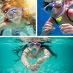 Potápačské okuliare pre deti (4-14 rokov), nastaviteľné plavecké okuliare. - Šport a turistika